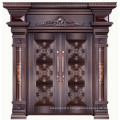 Good quality luxury 100% real copper villas exterior entrance door designs